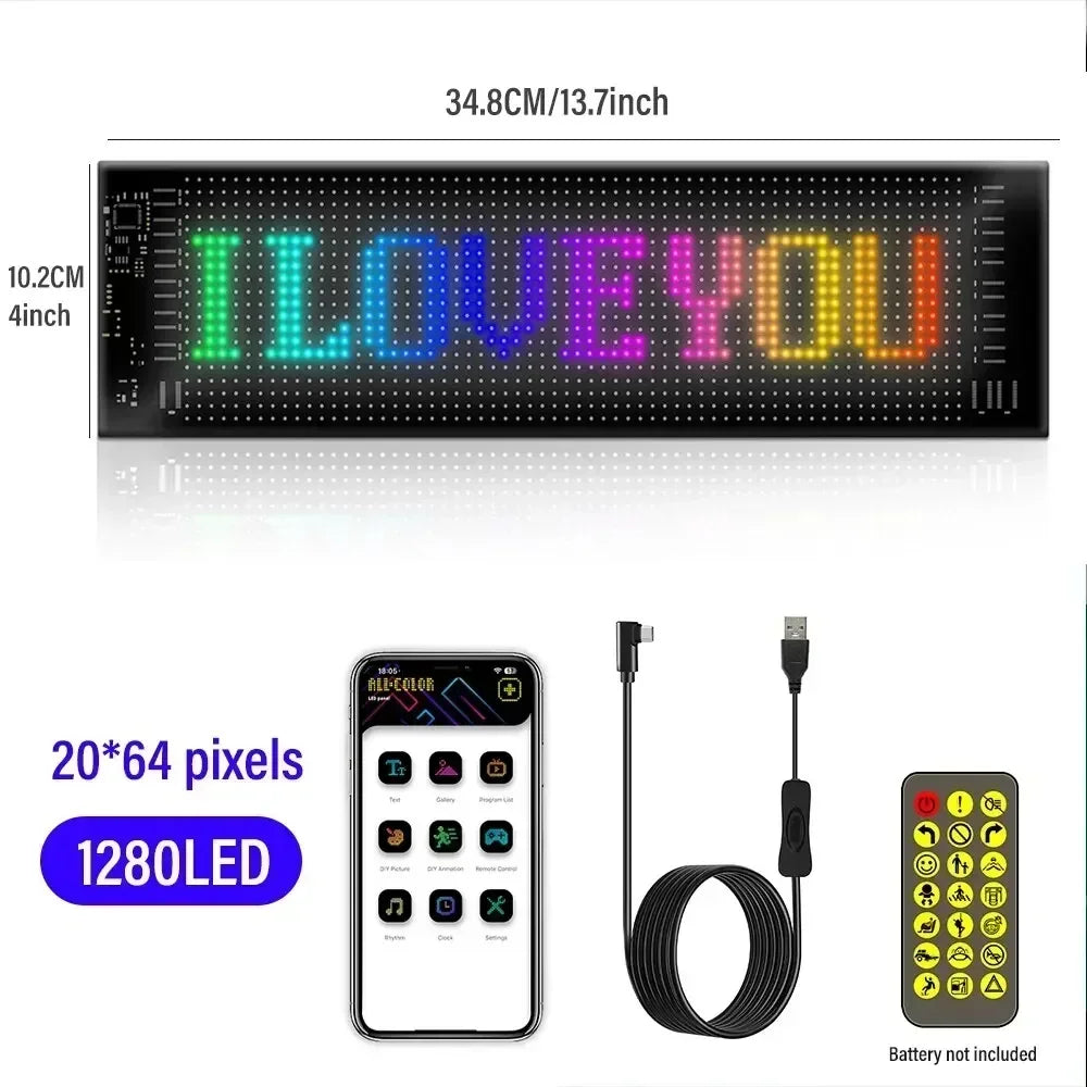 LED Devil Eyes Programmable and Flexible Board for Windshield