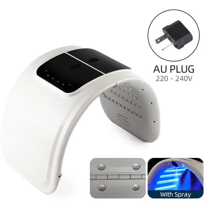Foreverlily 7 Colors LED Photon Machine Skin Rejuvenation Nano Spray Facial Body Spa Device Deep Hydration Beauty Mask