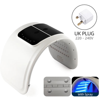 Foreverlily 7 Colors LED Photon Machine Skin Rejuvenation Nano Spray Facial Body Spa Device Deep Hydration Beauty Mask