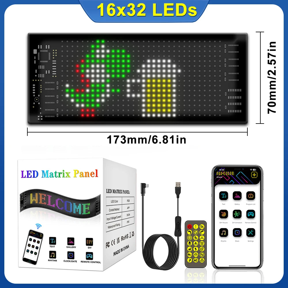 LED Devil Eyes Programmable and Flexible Board for Windshield