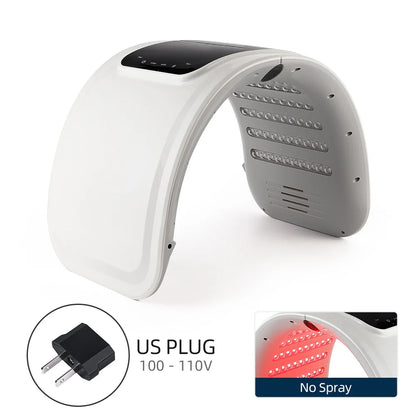 Foreverlily 7 Colors LED Photon Machine Skin Rejuvenation Nano Spray Facial Body Spa Device Deep Hydration Beauty Mask