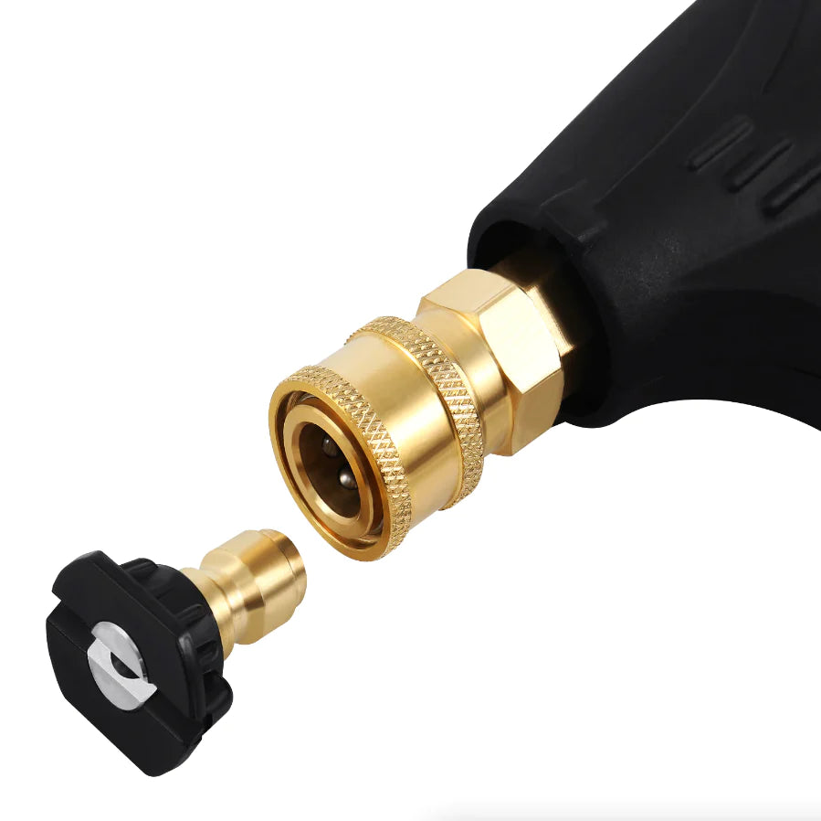1/4" High-Pressure Washer Gun, 4000 PSI Foam Spray Wand with Nozzle for Car Wash