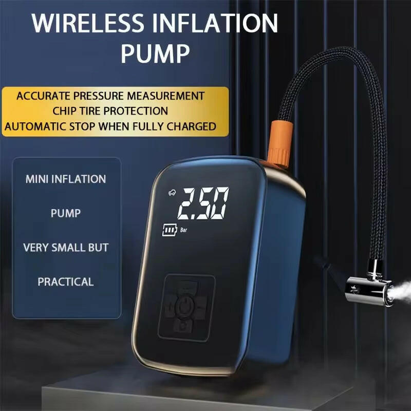Powerful Wireless Car Air Compressor - Versatile Electric Tire Inflator for Cars, Motorcycles, Bicycles, and More!.
