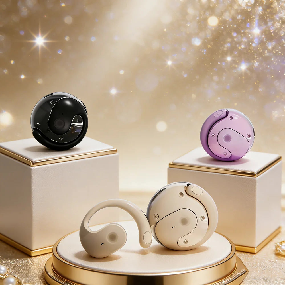 Wireless Bluetooth 5.3 HD Voice Call Earphones Noise Reduction Headphones Portable Earbuds with Mic for All Smartphones