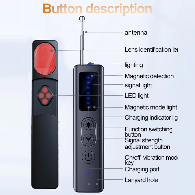 Hidden Camera & Bug Detector Anti-Spy  All Signal Scanner 