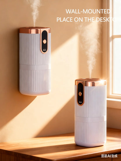 Rechargeable Mini Essential Oil Diffuser 5 Gear Aromatherapy Machine Large Mist Air Humidifier for Home Car Office Use