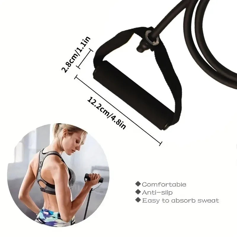 Resistance Bands with Handles for Strength Training at Home - Exercise Bands for Men and Women