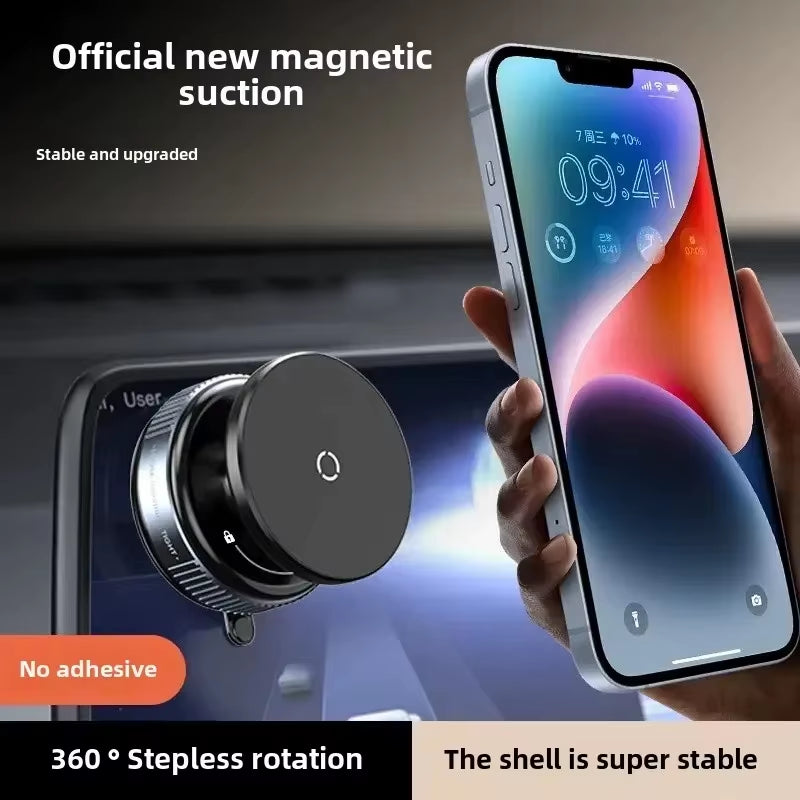 360° Rotation Suction Cup for Magsafe Magnetic Vacuum Car Phone Holder Navigation Stand Bracket Car Magnetic Holder for Phone