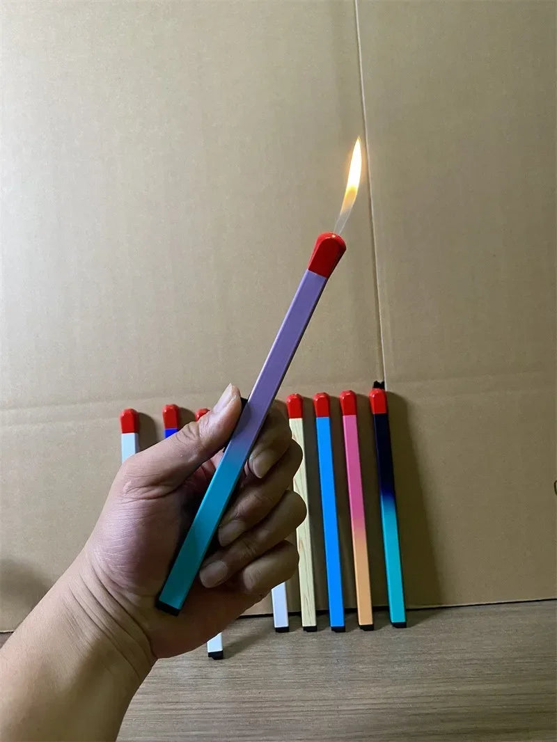 Gradient Ultra Long Luminous Match Lighter Butane Torch Inflatable Home Aromatherapy Kitchen Tool Gift - New Design