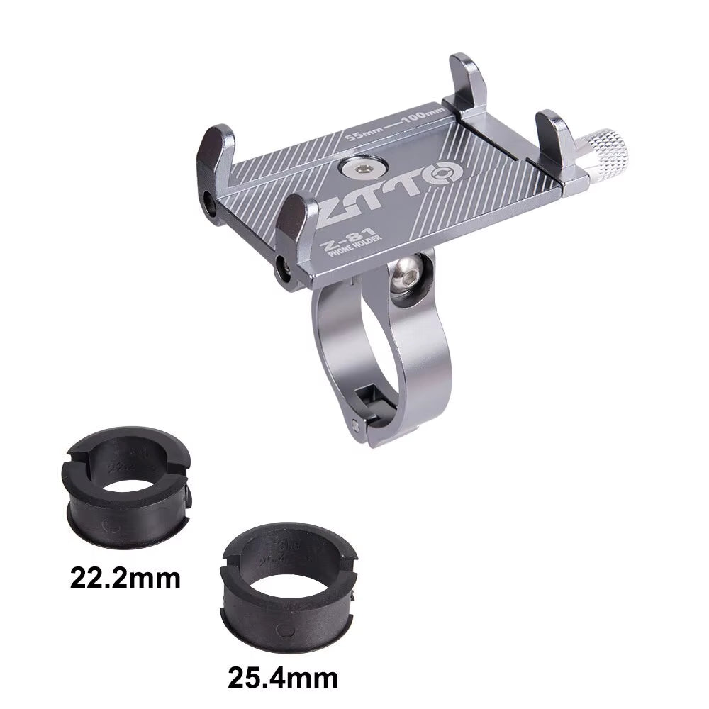 Universal Bicycle Phone Holder - Durable Metal Mount for MTB, Road Bikes, and Motorcycles