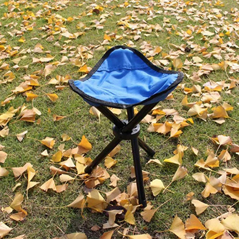 Must-Have Portable Steel Foldable Tripod Stool – Multipurpose for Picnic, Camping, Hiking & Fishing